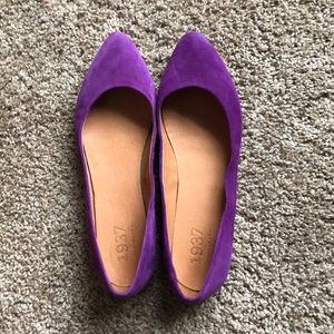 Madewell 1937 fuschia ballet flats